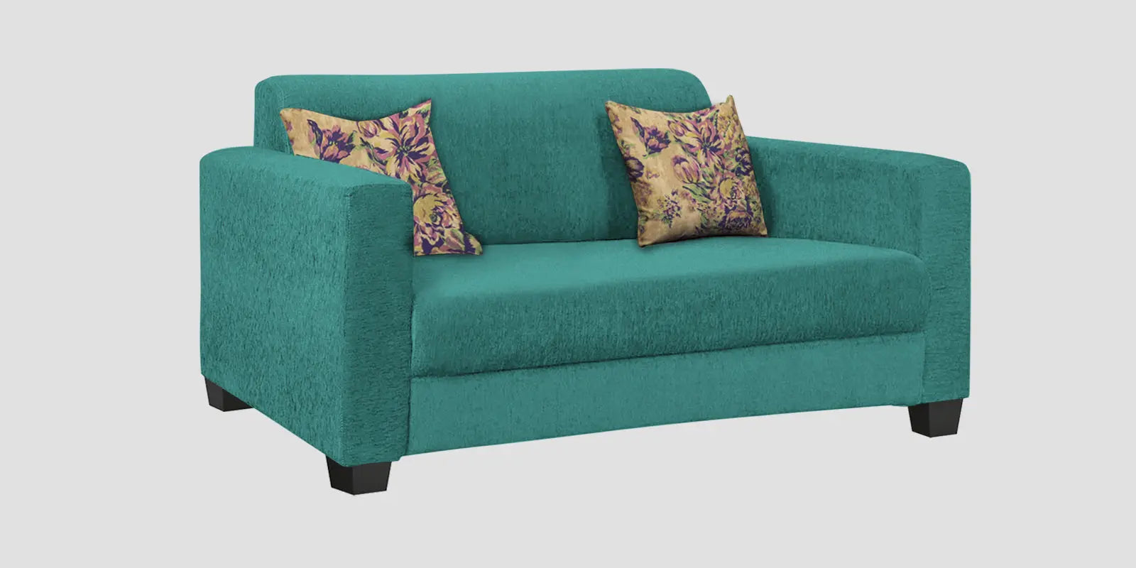Lipu Fabric 2 Seater Sofa In Sea Green Colour Febonic Living