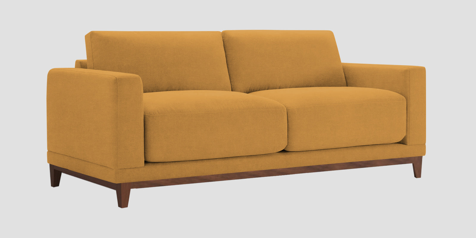 Esha Fabric 2 Seater Sofa In Corn Yellow Colour - Febonic Living