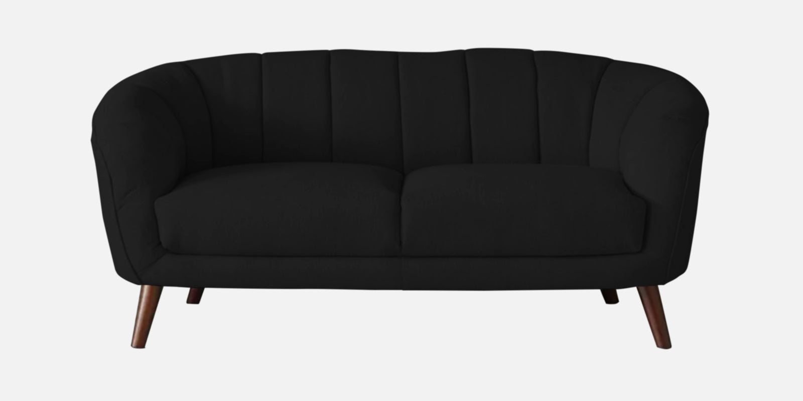 Benjamin Fabric 2 Seater Sofa In Zed Black Colour - Febonic Living