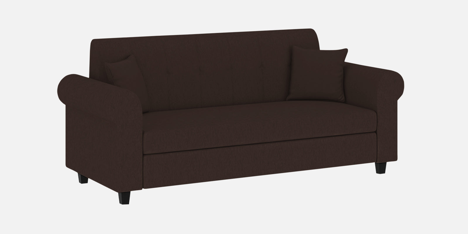 Derado Fabric 3 Seater Sofa In Coffee Brown Colour - Febonic Living