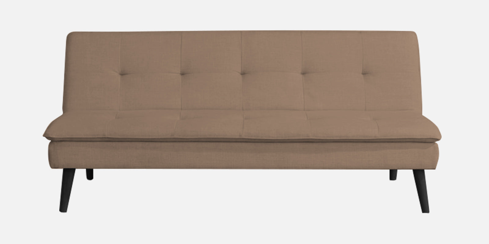 Toner Fabric 3 Seater Convertible Sofa Cum Bed In Cookie Beige Colour - Febonic Living