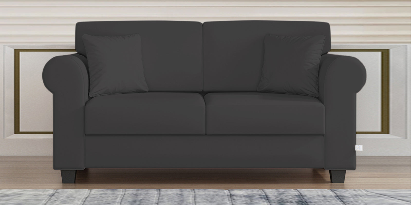 Numonk Velvet 2 Seater Sofa In Davy grey Colour - Febonic Living