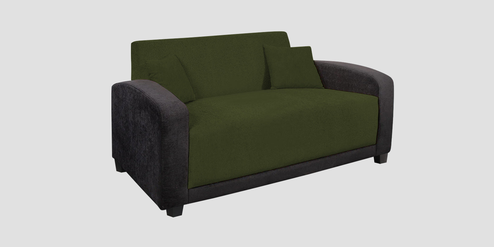 Alex Fabric 2 Seater Sofa In Olive Green Colour - Febonic Living