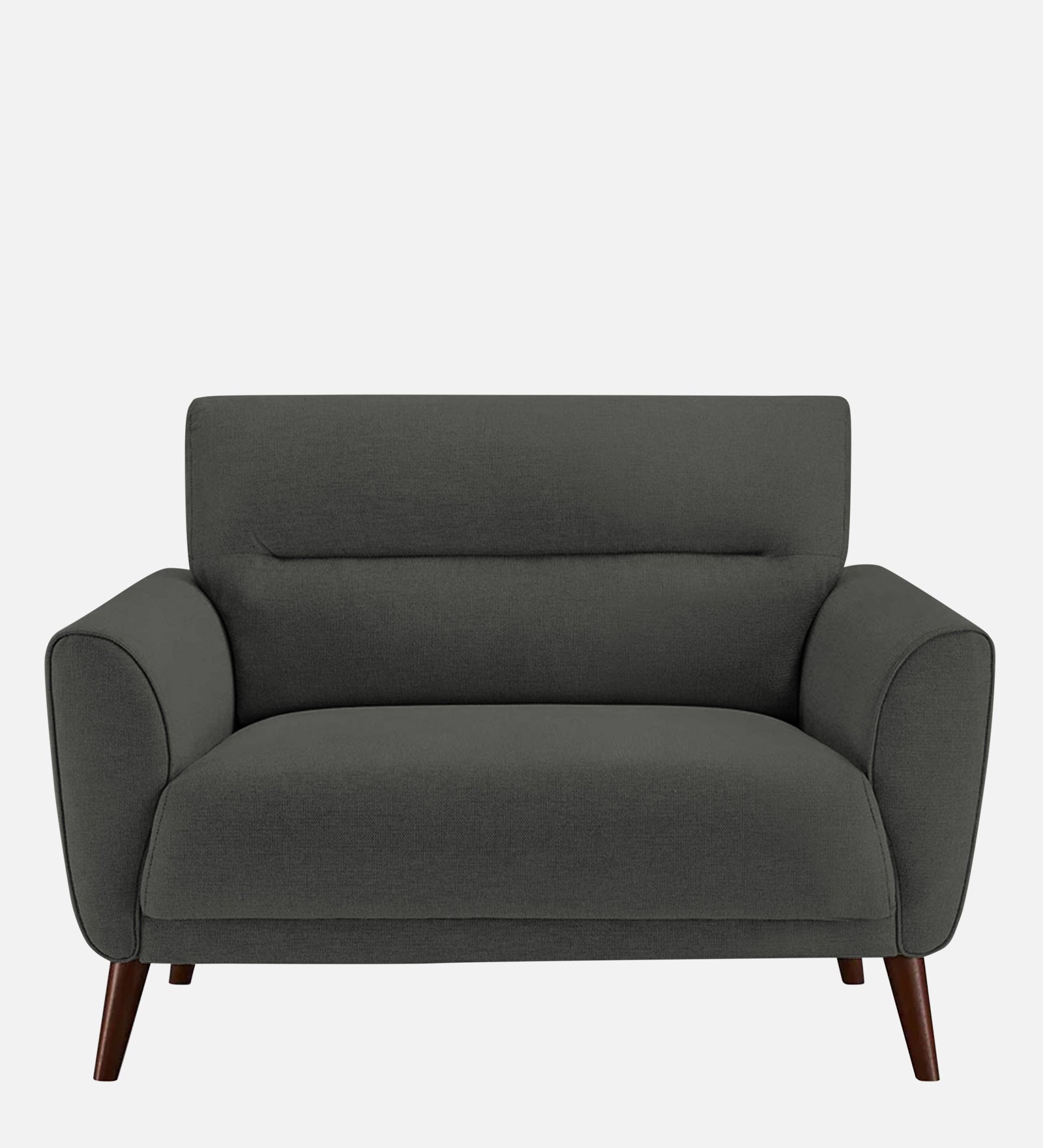 Castro Fabric 1 Seater Sofa In Charcoal Grey Colour - Febonic Living
