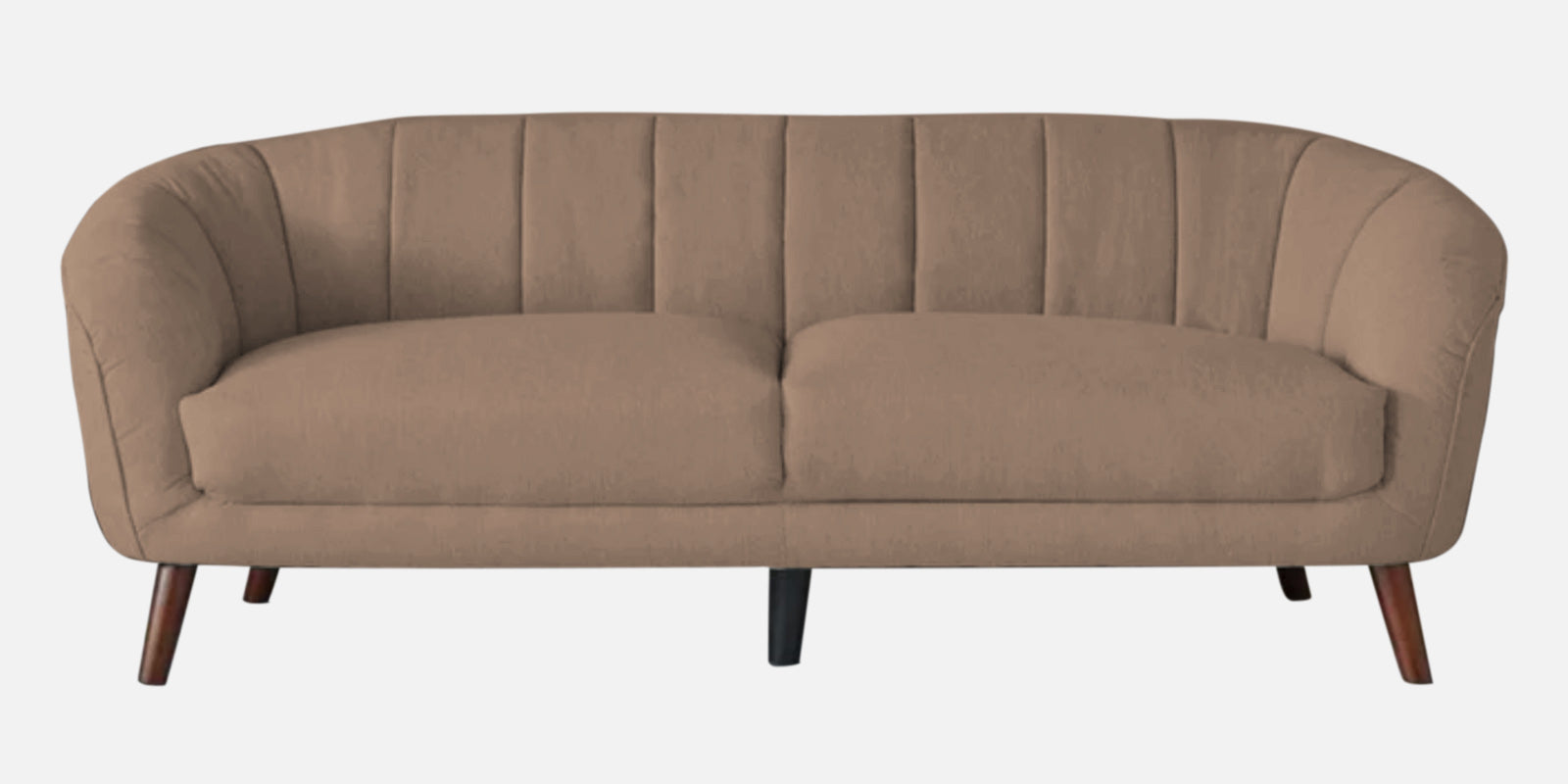 Benjamin Fabric 3 Seater Sofa In Cookie Beige Colour - Febonic Living