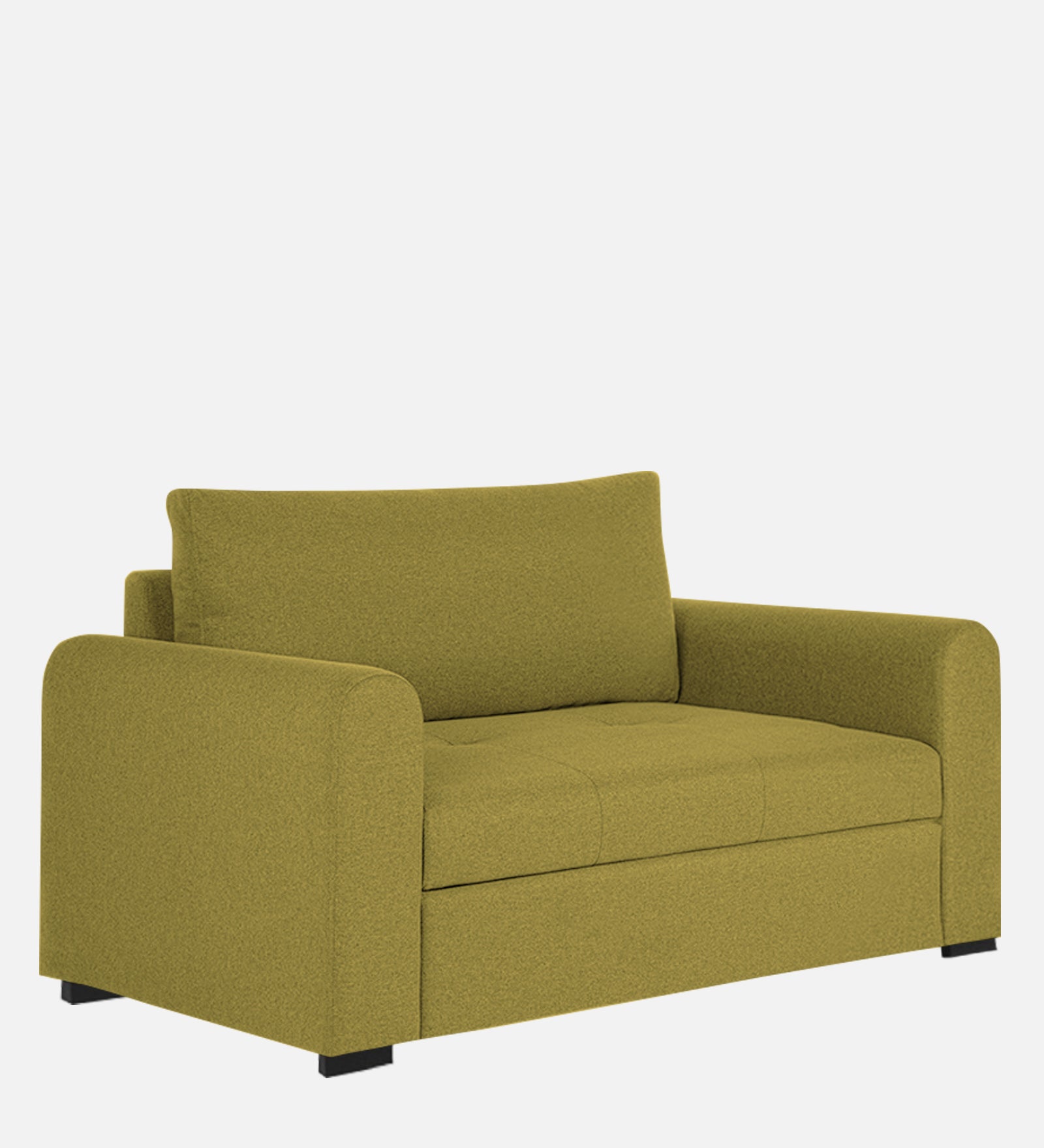 Sigma Fabric 1 Seater Sofa In Parrot Green Colour - Febonic Living