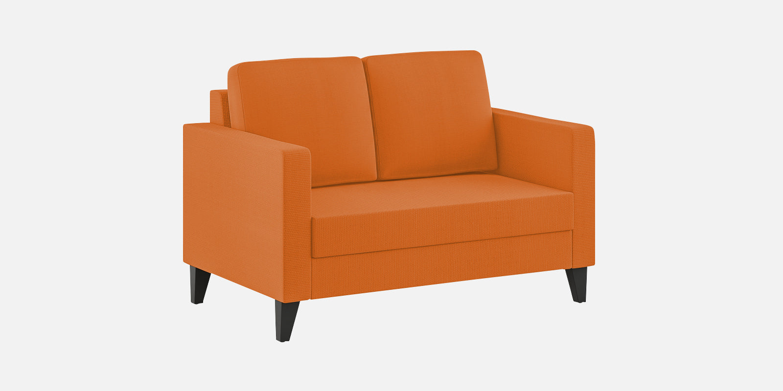 Nori Fabric 2 Seater Sofa In Dark Orange Colour - Febonic Living
