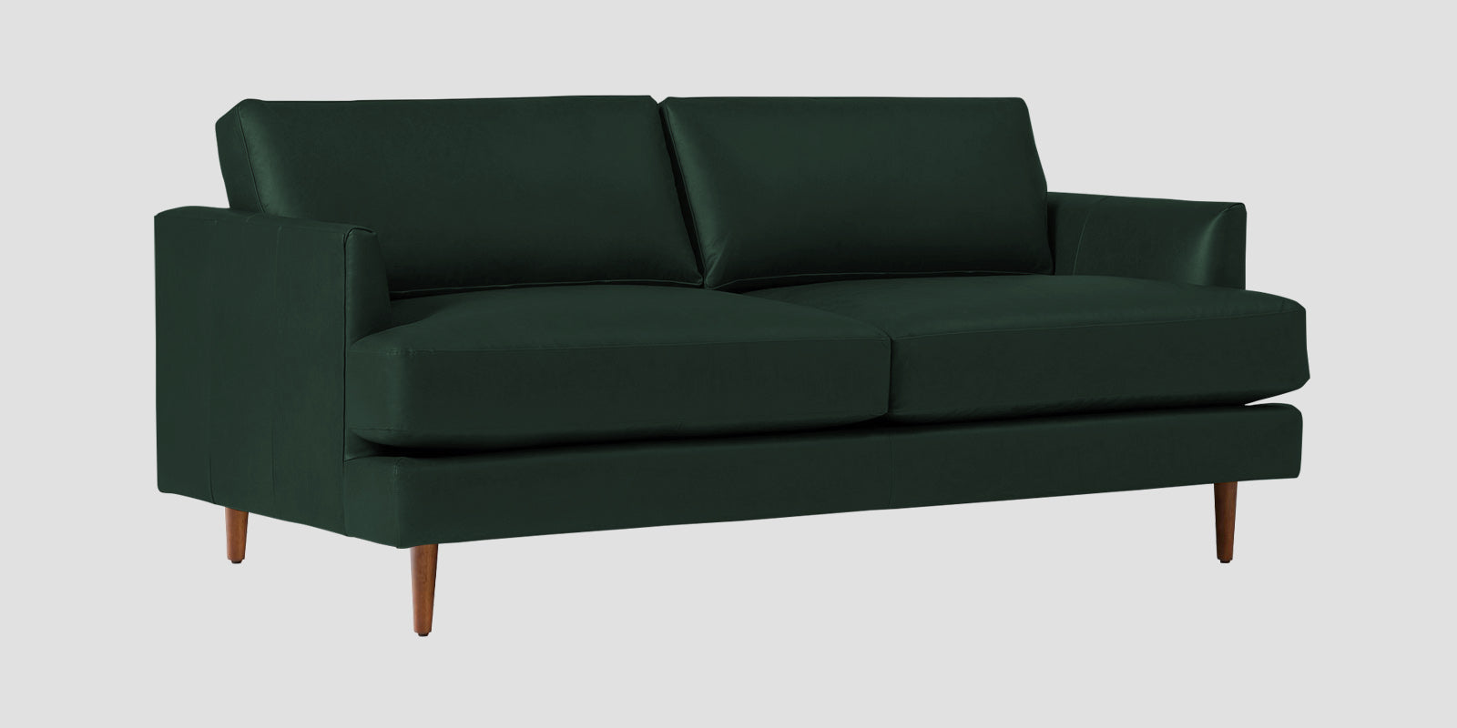 Sterio Leatherette 2 Seater Sofa In Basil Green Colour - Febonic Living