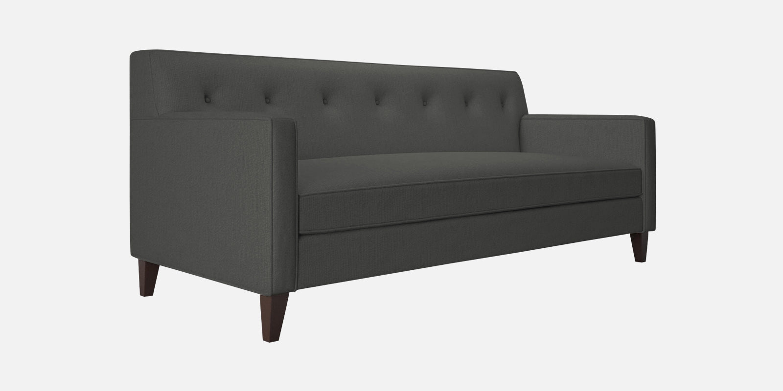 Miller Fabric 3 Seater Sofa In Charcoal Grey Colour - Febonic Living