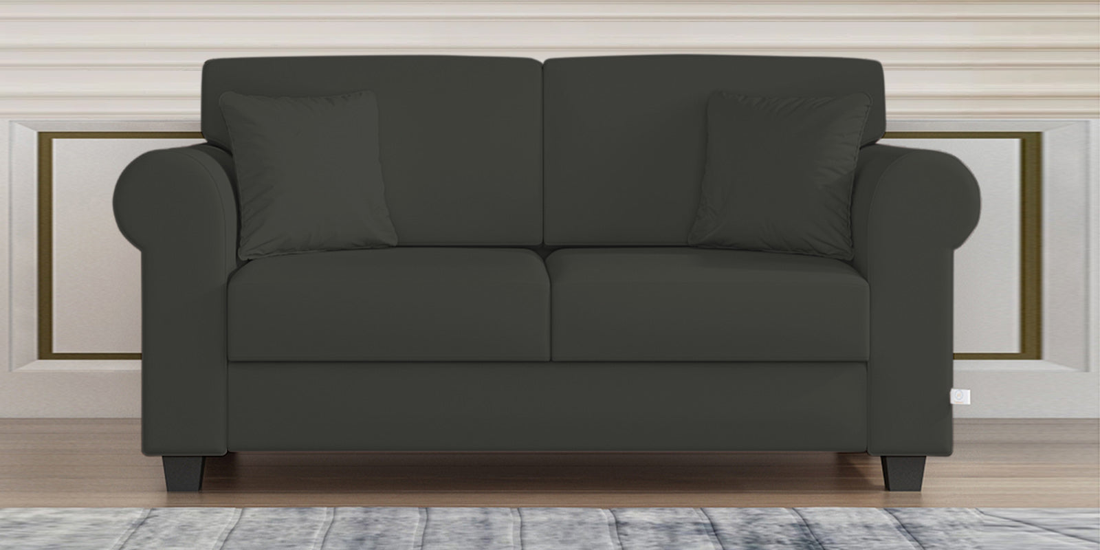 Numonk Velvet 2 Seater Sofa In Hory Grey Colour - Febonic Living