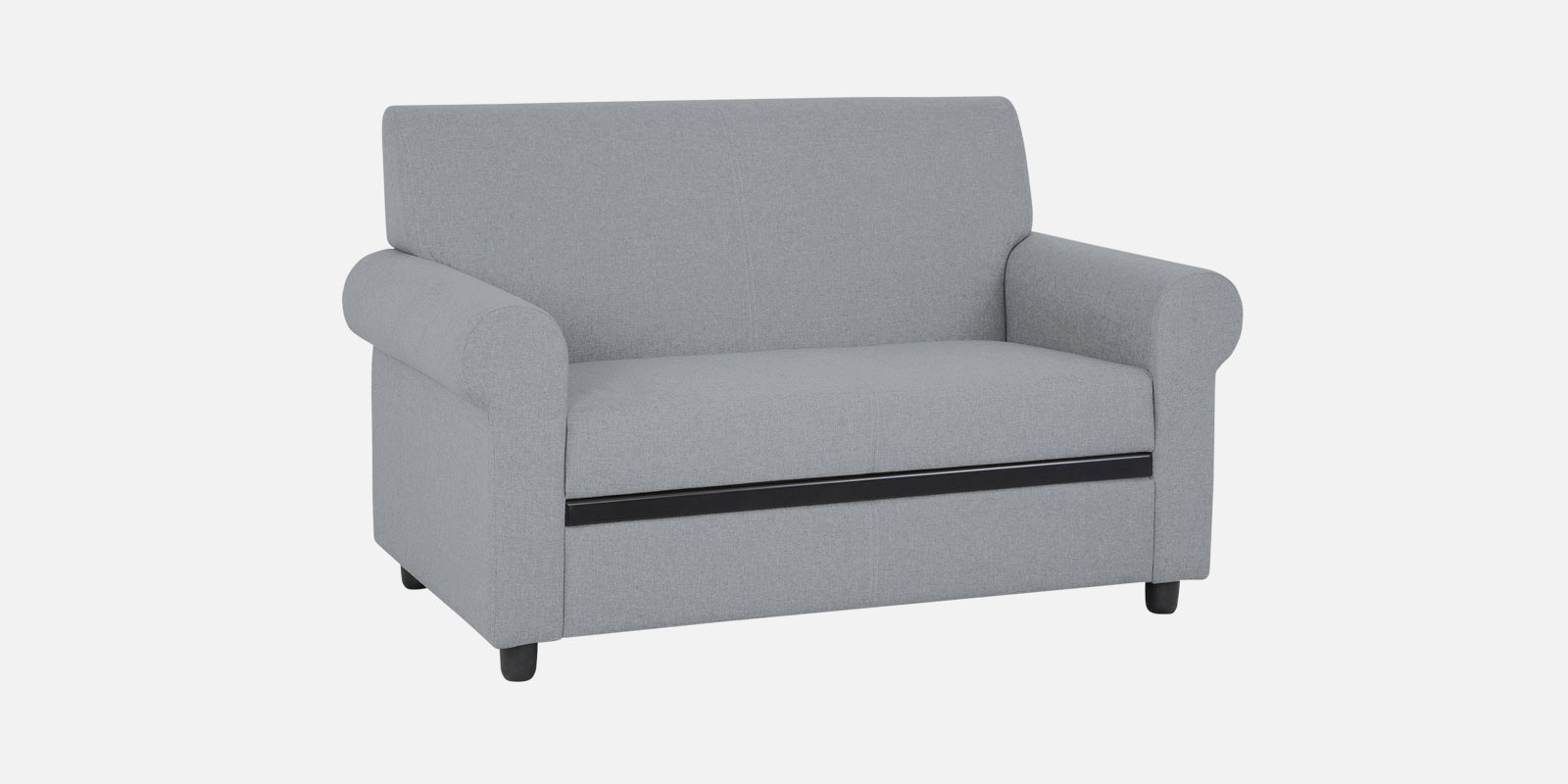 Ribby Fabric 2 Seater Sofa In Coin Grey Colour - Febonic Living