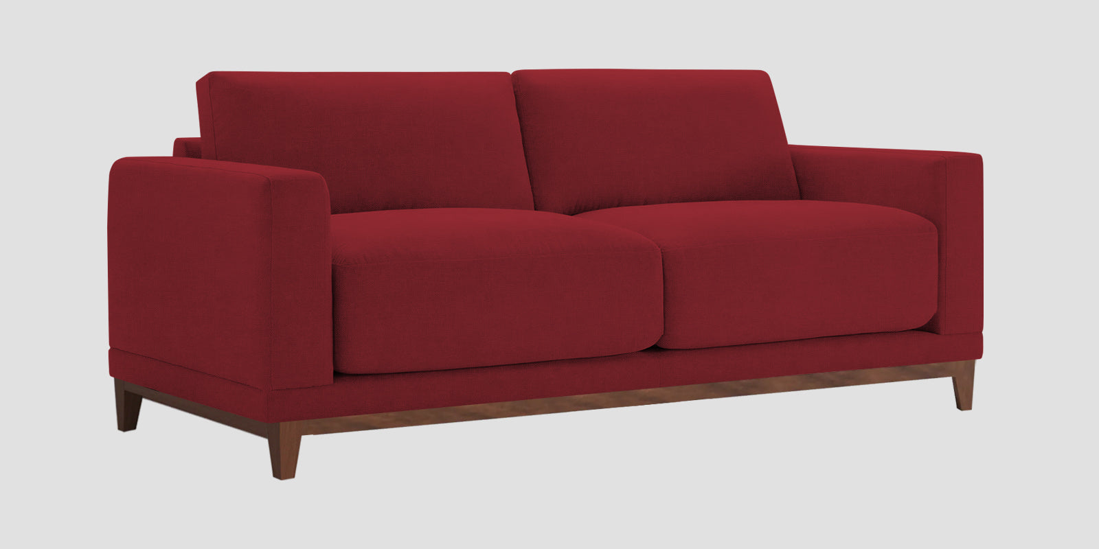 Esha Fabric 2 Seater Sofa In Chilli Red Colour - Febonic Living
