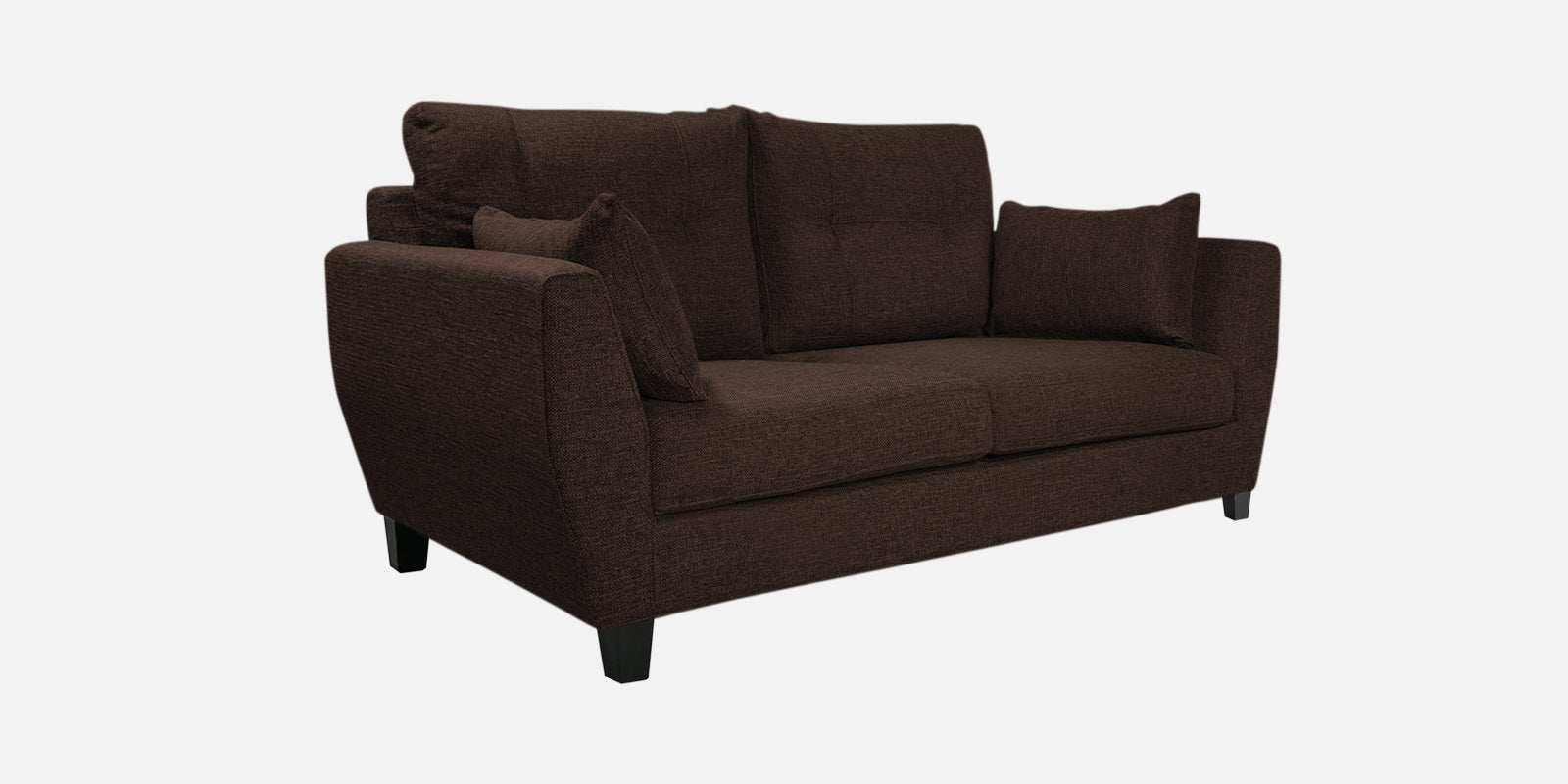 Mario Fabric 2 Seater Sofa In Coffee Brown Colour - Febonic Living