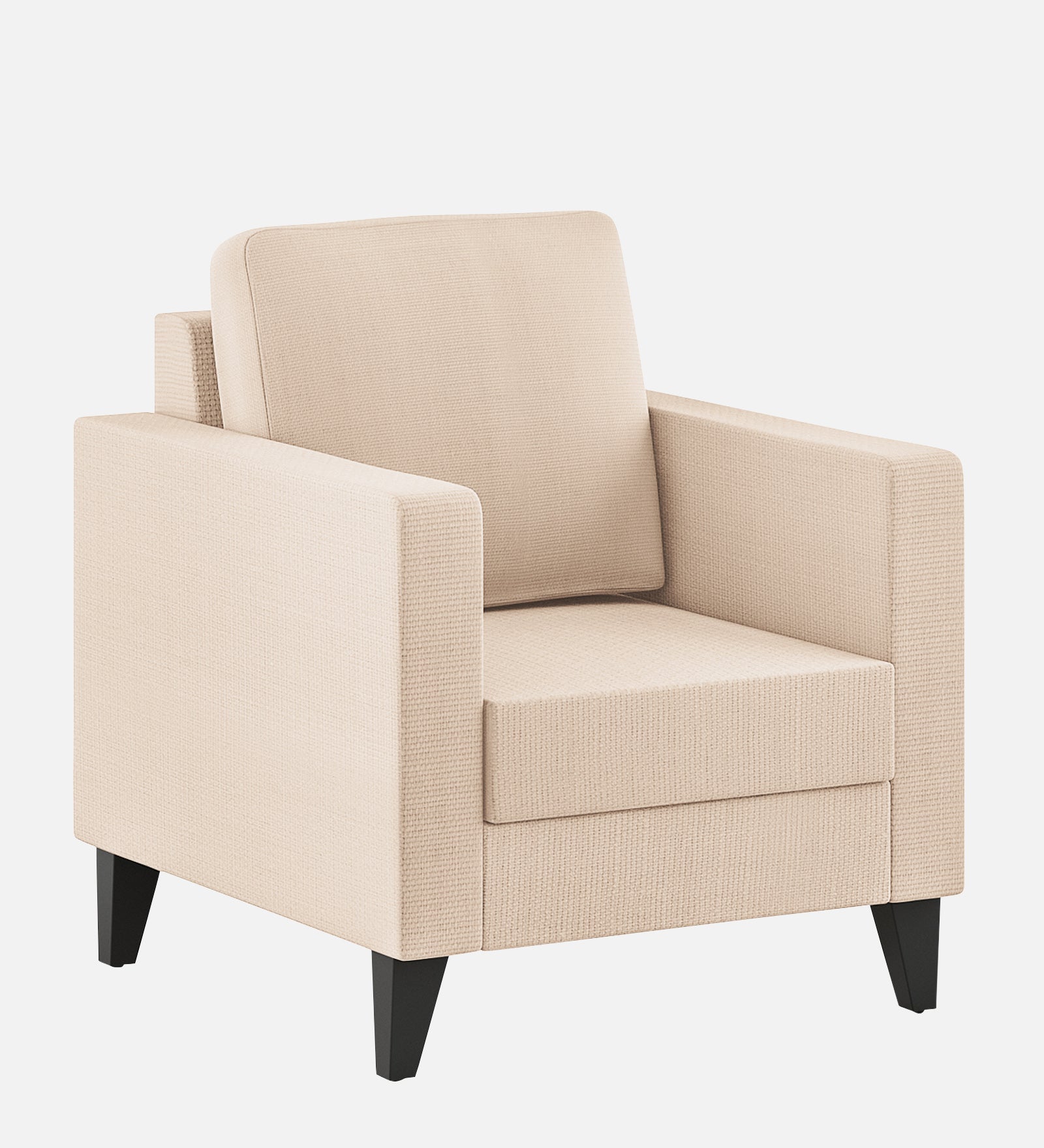 Nori Fabric 1 Seater Sofa In Woom Beige Colour - Febonic Living