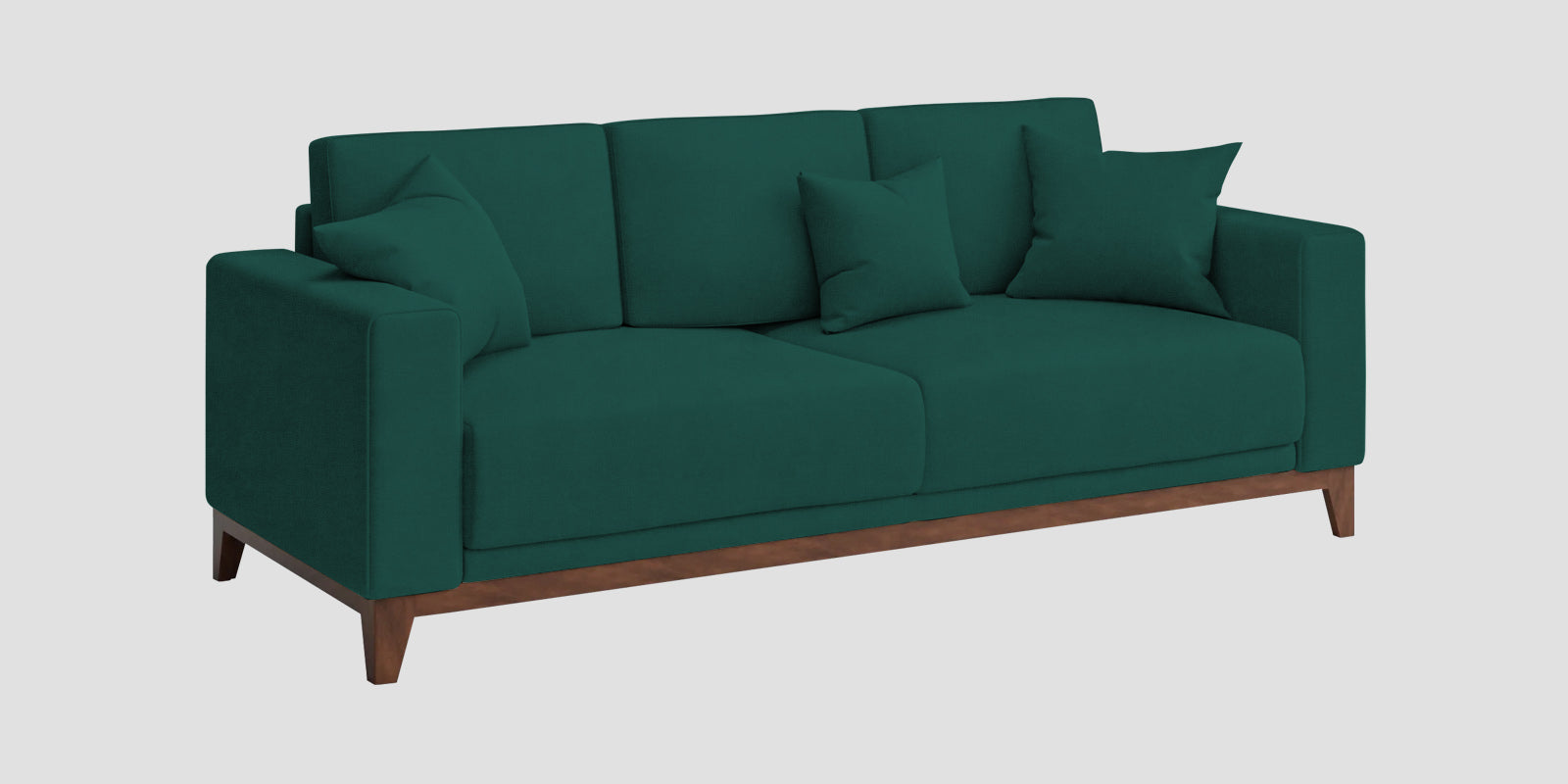 Luca Fabric 3 Seater Sofa In Sage Green Colour - Febonic Living