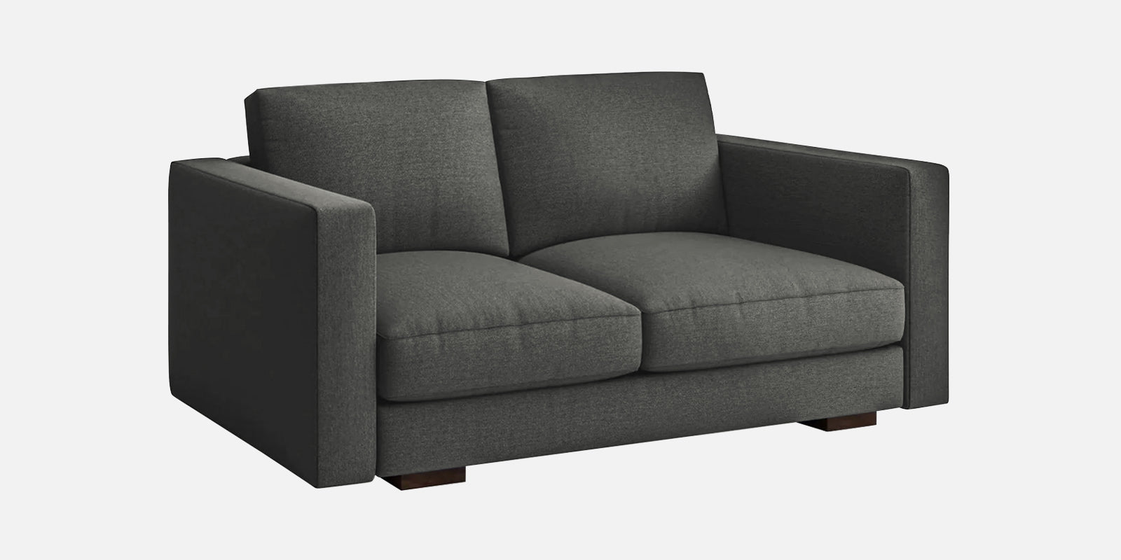 Messy Fabric 2 Seater Sofa In Charcoal Grey Colour - Febonic Living