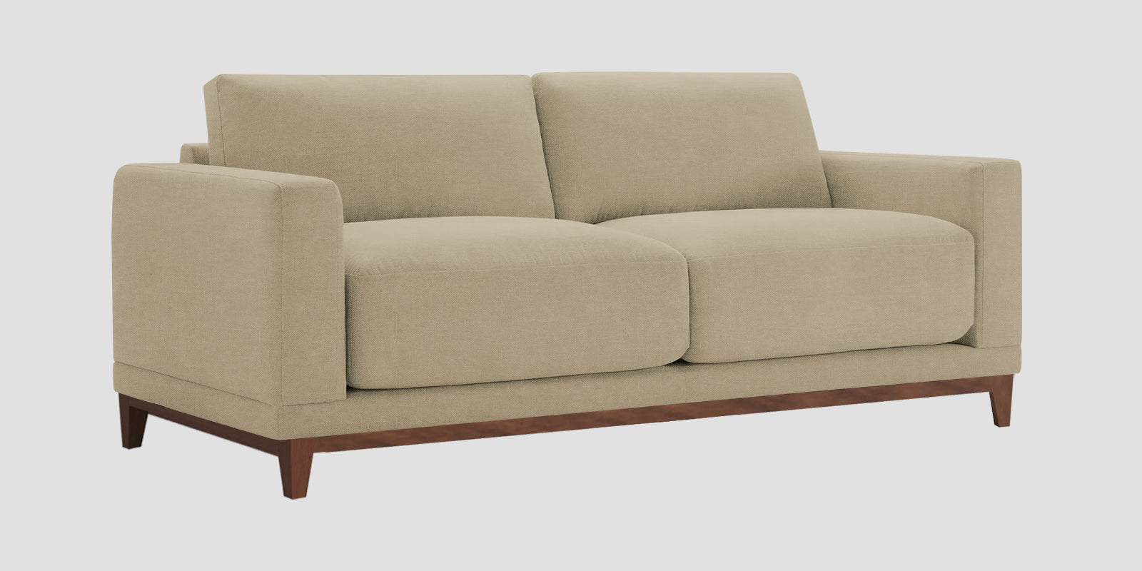 Esha Fabric 2 Seater Sofa In Honey Beige Colour - Febonic Living