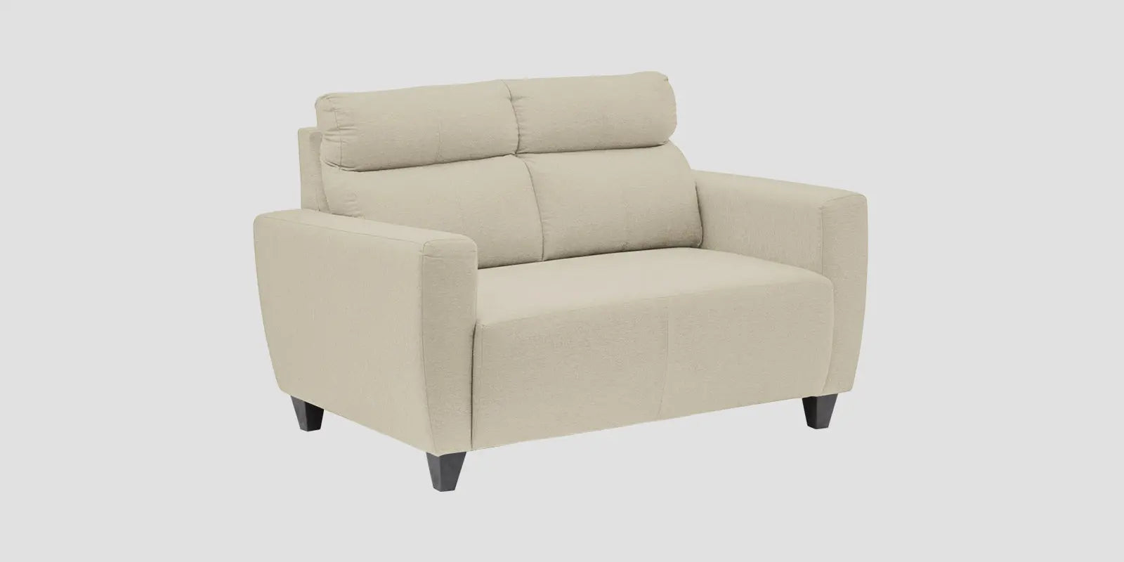 Burban Fabric 2 Seater Sofa In Maple Cream Colour Febonic Living