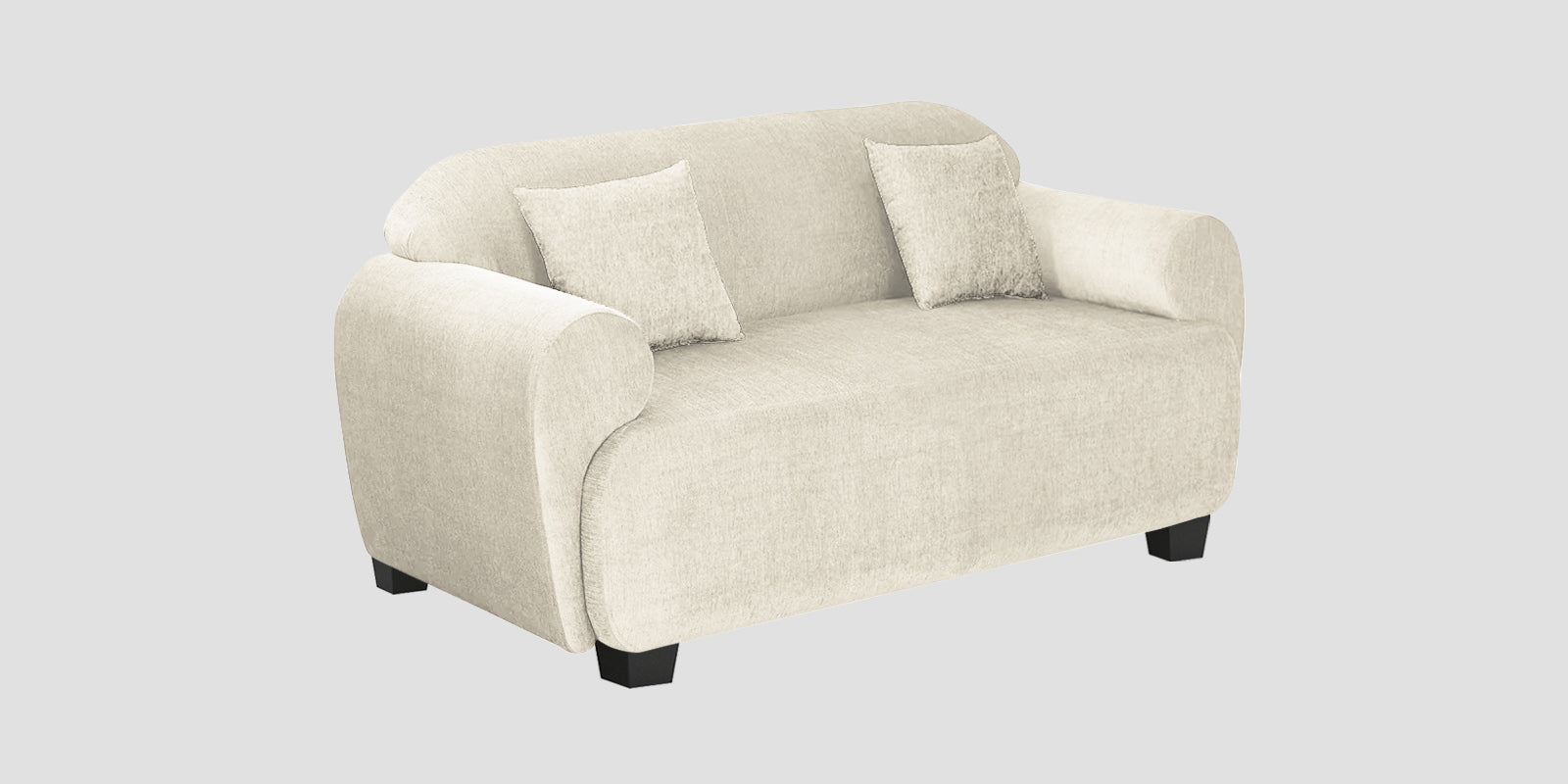 Apollo Fabric 2 Seater Sofa InIvory Cream Colour - Febonic Living