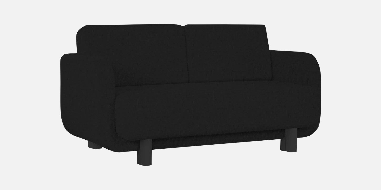 Varu Fabric 2 Seater Sofa In Zed Black Colour - Febonic Living