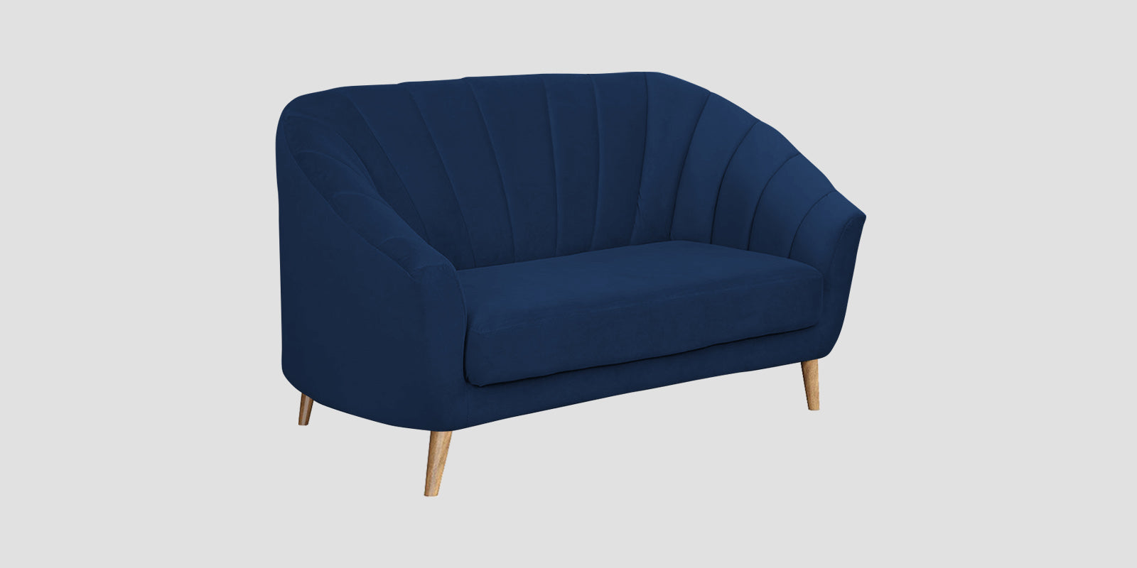 Kaylee Velvet 2 Seater Sofa In Imperial Blue Colour - Febonic Living