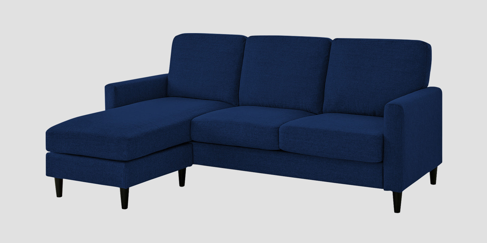 Romie Fabric RHS Sectional Sofa (2+Lounger) In Royal Blue Colour - Febonic Living