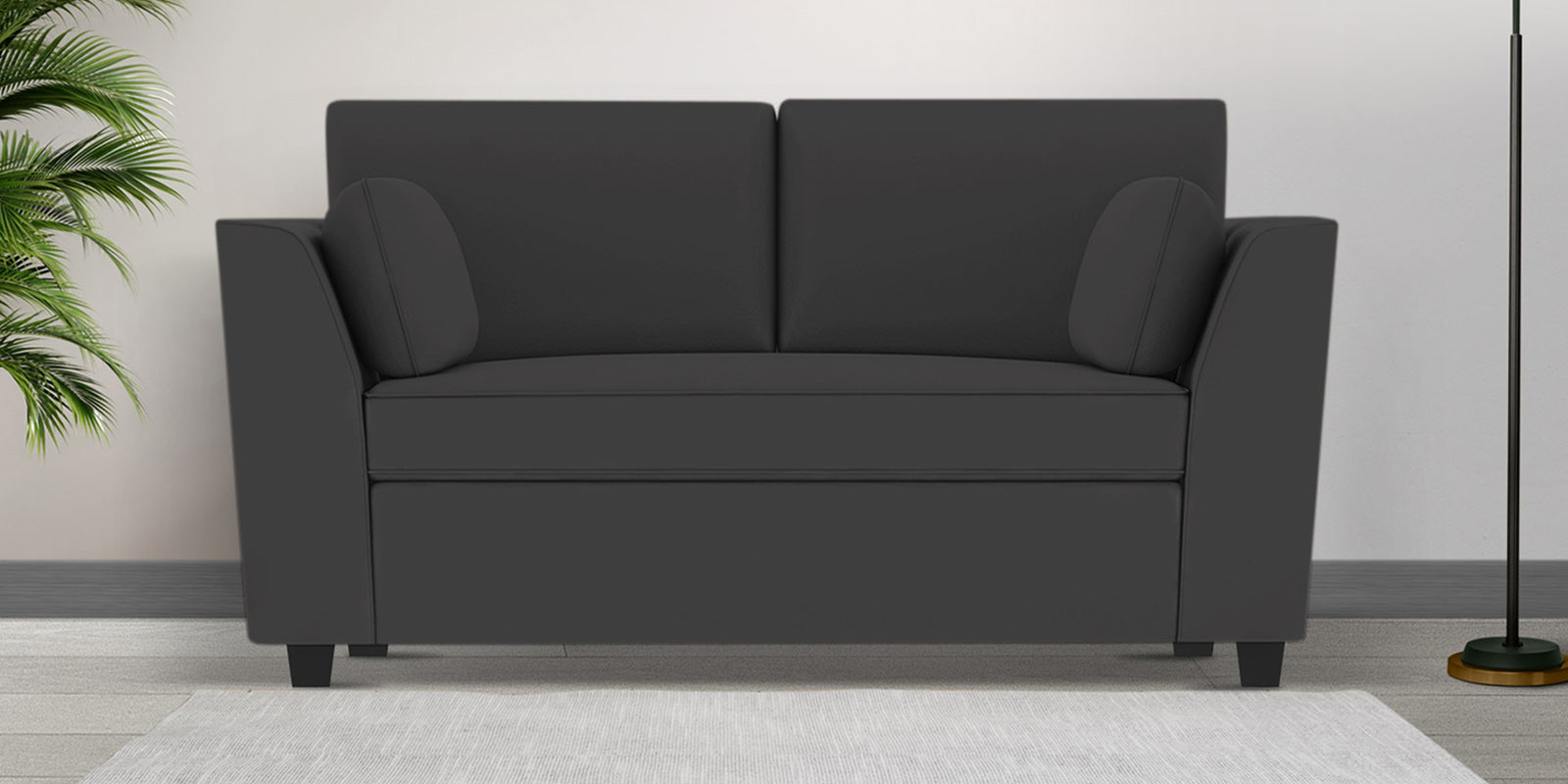 Bristo Velvet 2 Seater Sofa In Davy Grey Colour - Febonic Living