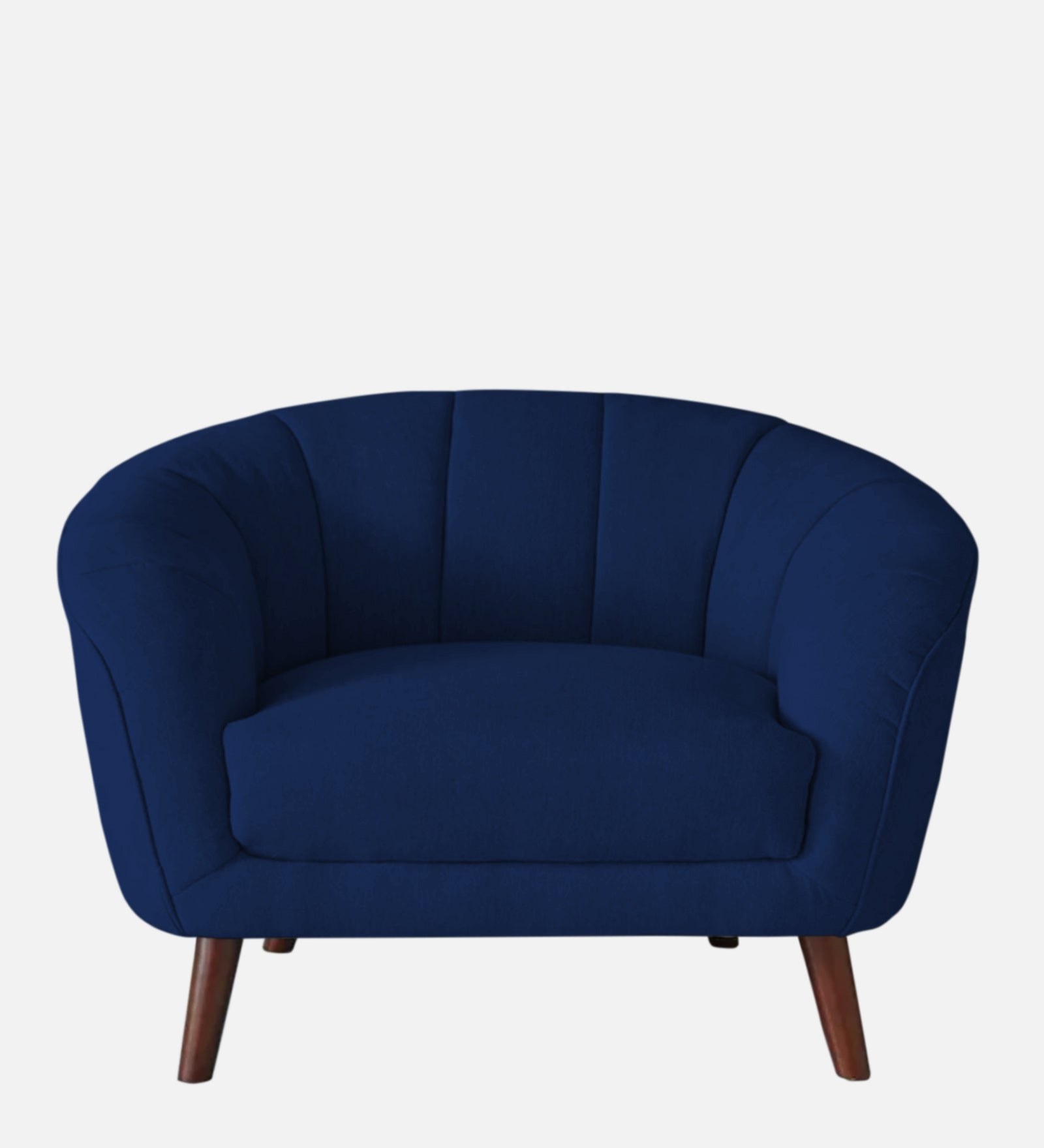 Benjamin Fabric 1 Seater Sofa In Royal Blue Colour - Febonic Living