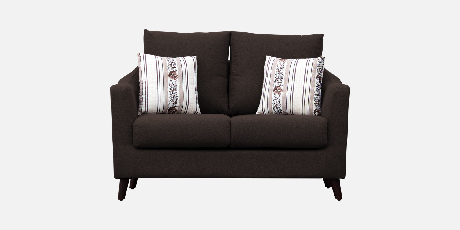Kevin Fabric 2 Seater Sofa In Coffee Brown Colour - Febonic Living