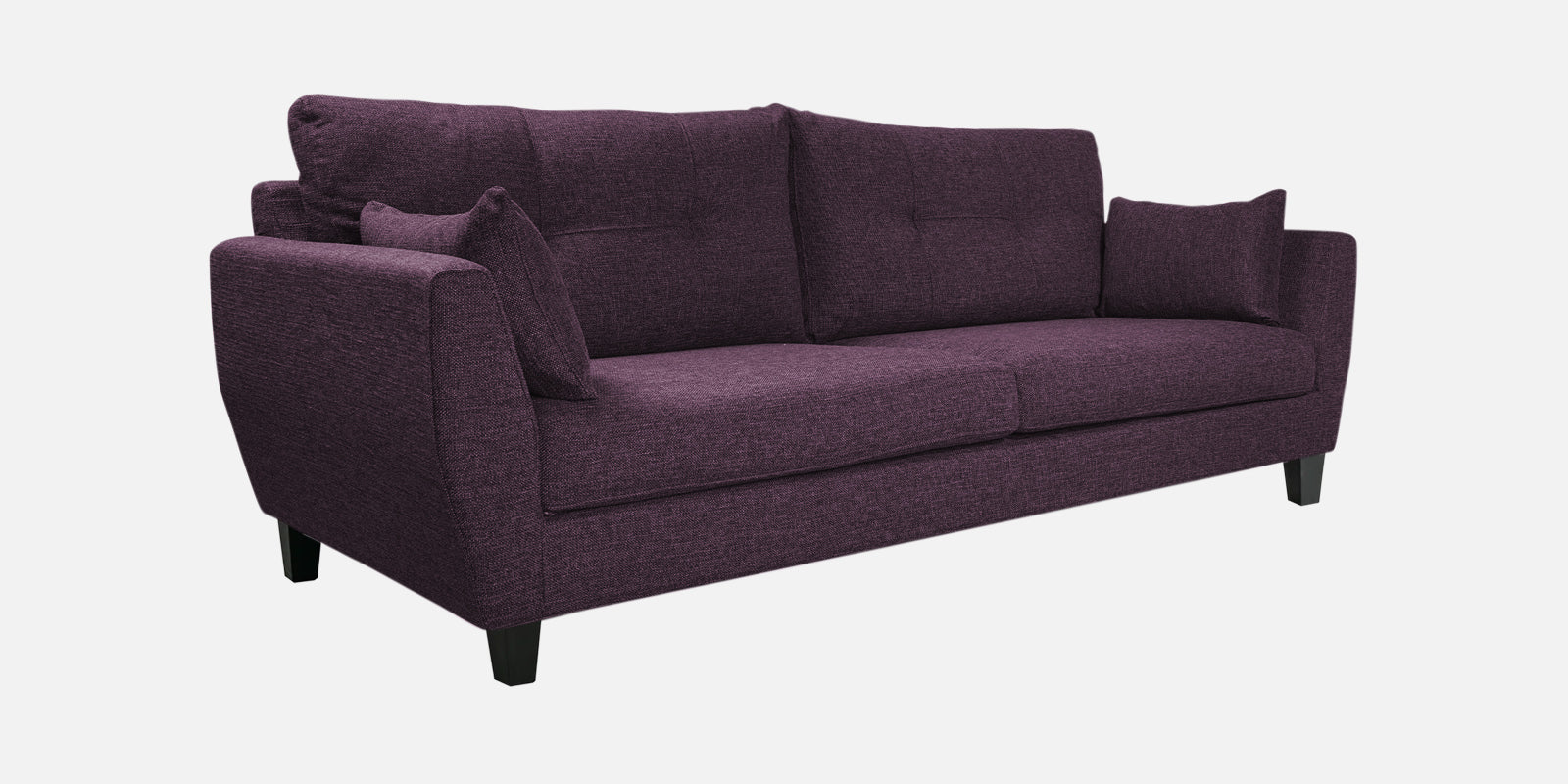 Mario Fabric 3 Seater Sofa In Greek Purple Colour - Febonic Living