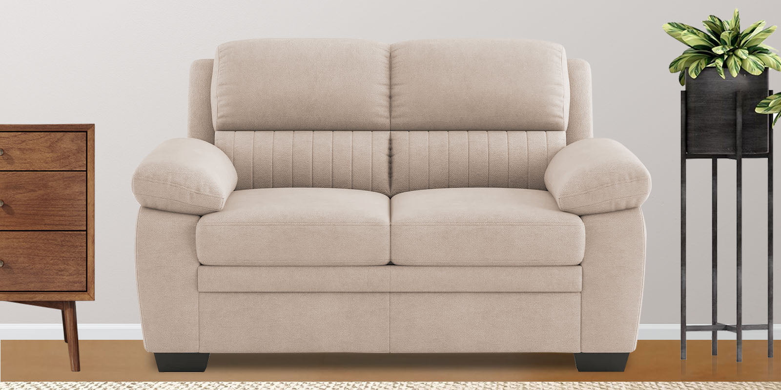 Miranda Velvet 2 Seater Sofa In Camel Beige Colour - Febonic Living