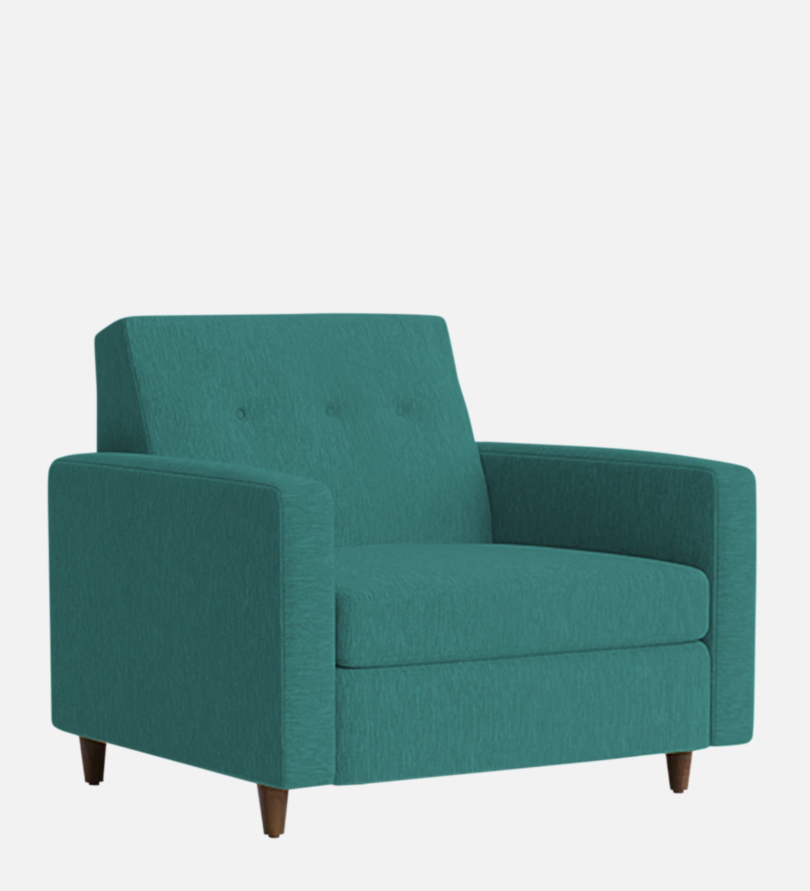 Timon Fabric 1 Seater Sofa In Sea Green Colour - Febonic Living