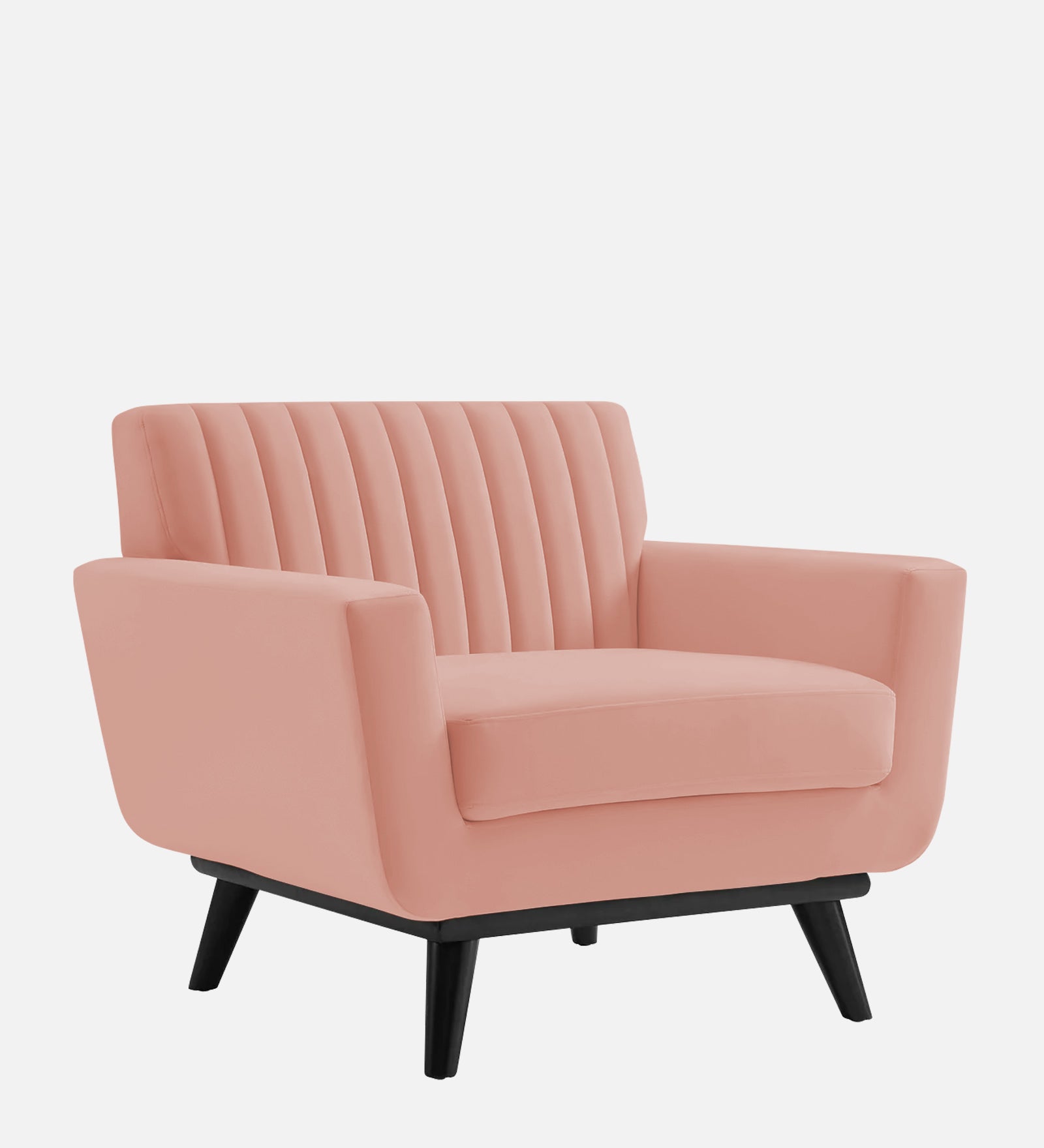 Tucker Velvet 1 Seater Sofa In Blush Pink Colour - Febonic Living