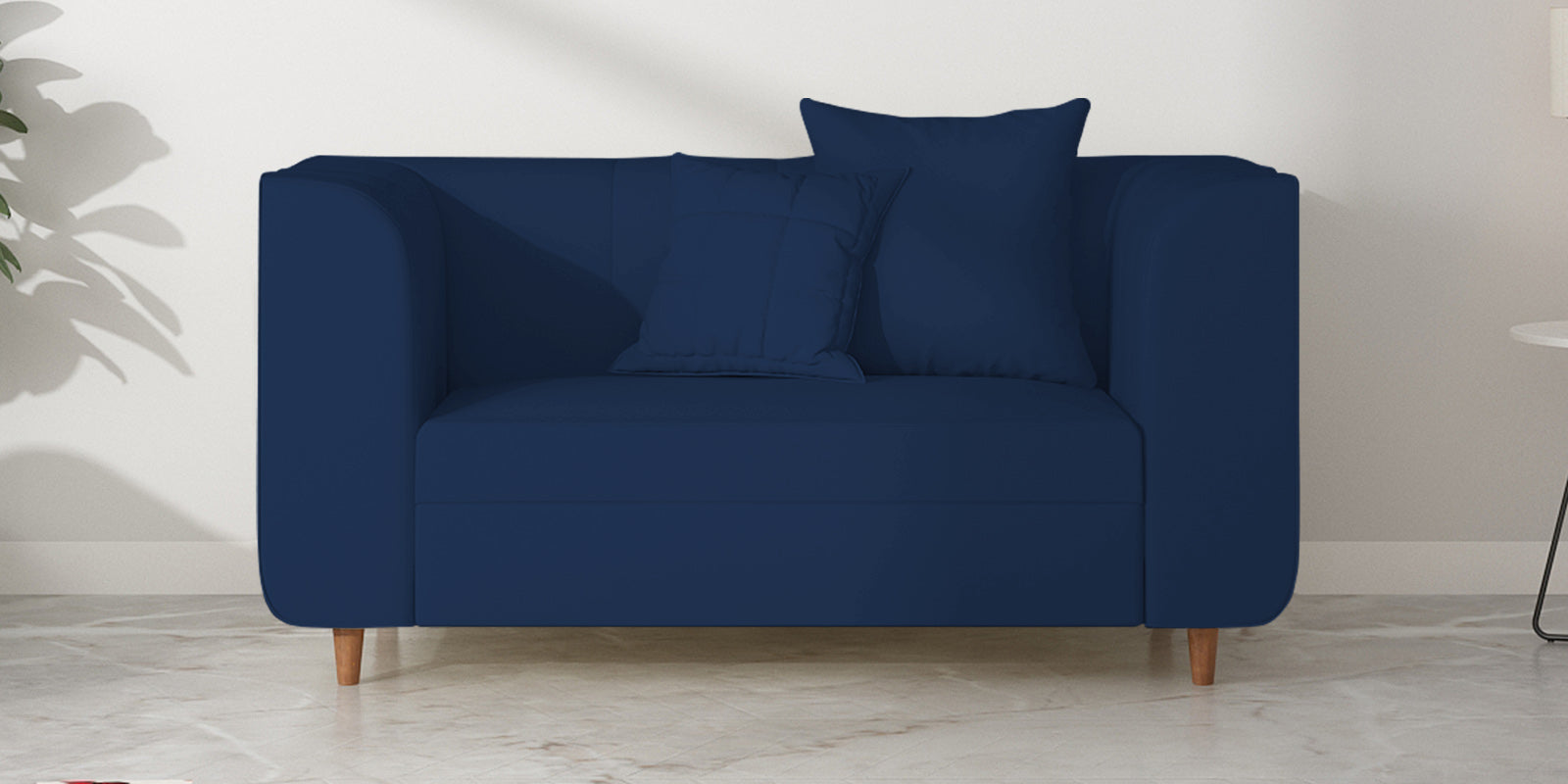 Sumo Velvet 2 Seater Sofa In Imperial Blue Colour - Febonic Living