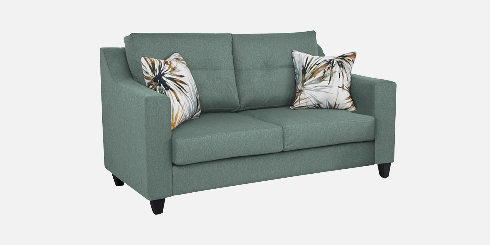 Welly Fabric 2 Seater Sofa In Suka Blue Colour - Febonic Living