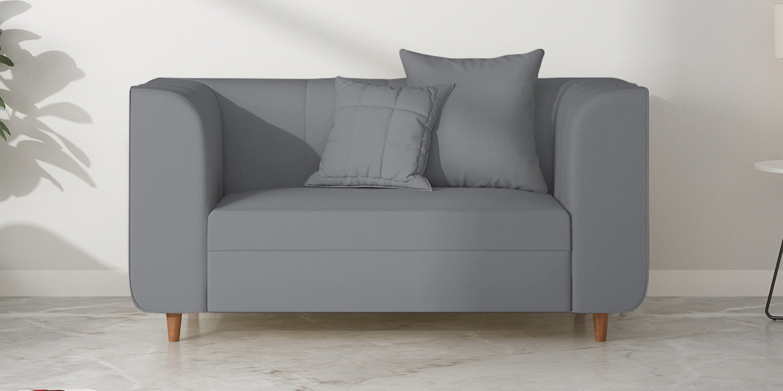 Sumo Velvet 2 Seater Sofa in Pubble Grey Colour