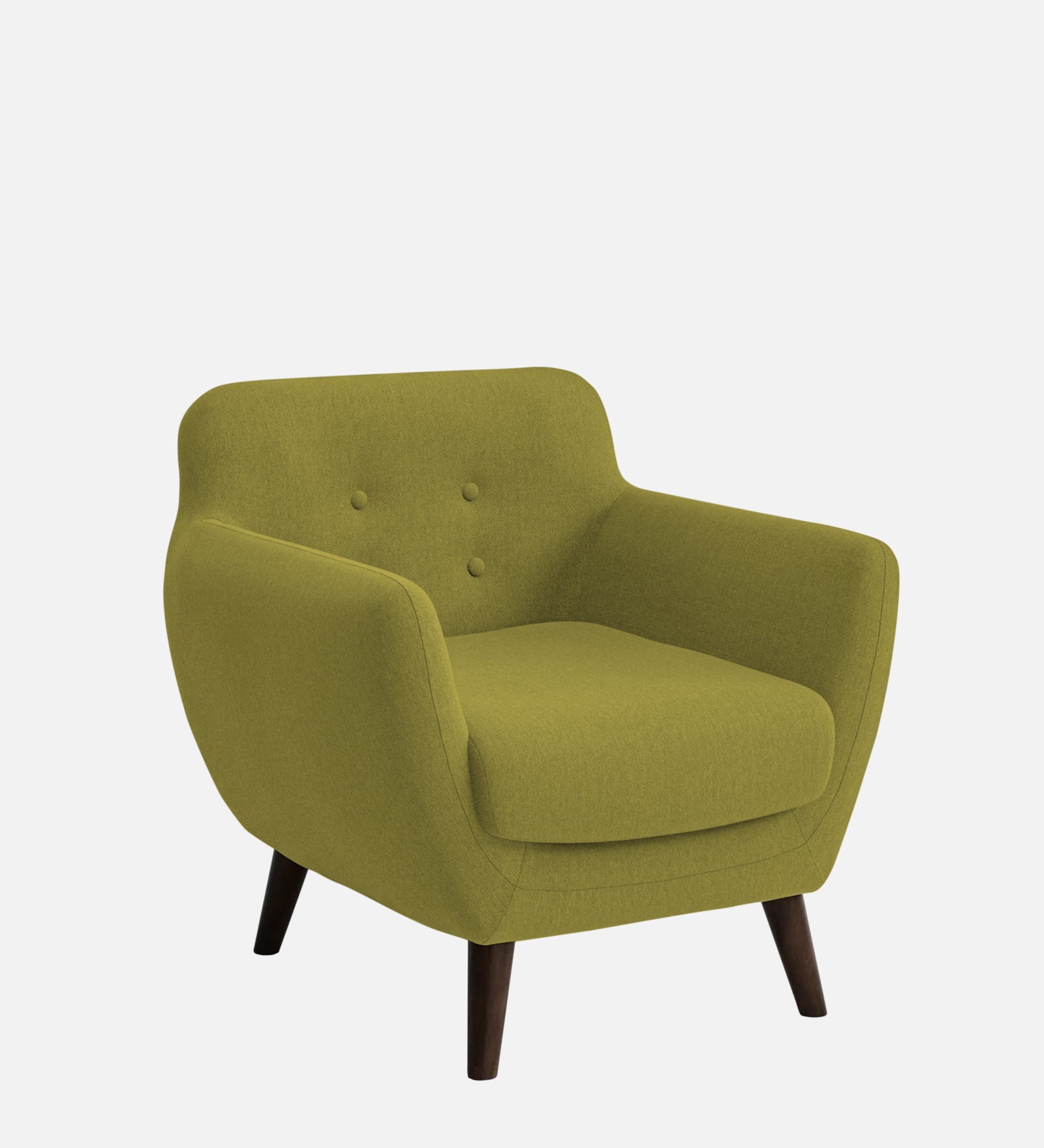 Goofy Fabric 1 Seater Sofa In Kelly Green Colour - Febonic Living