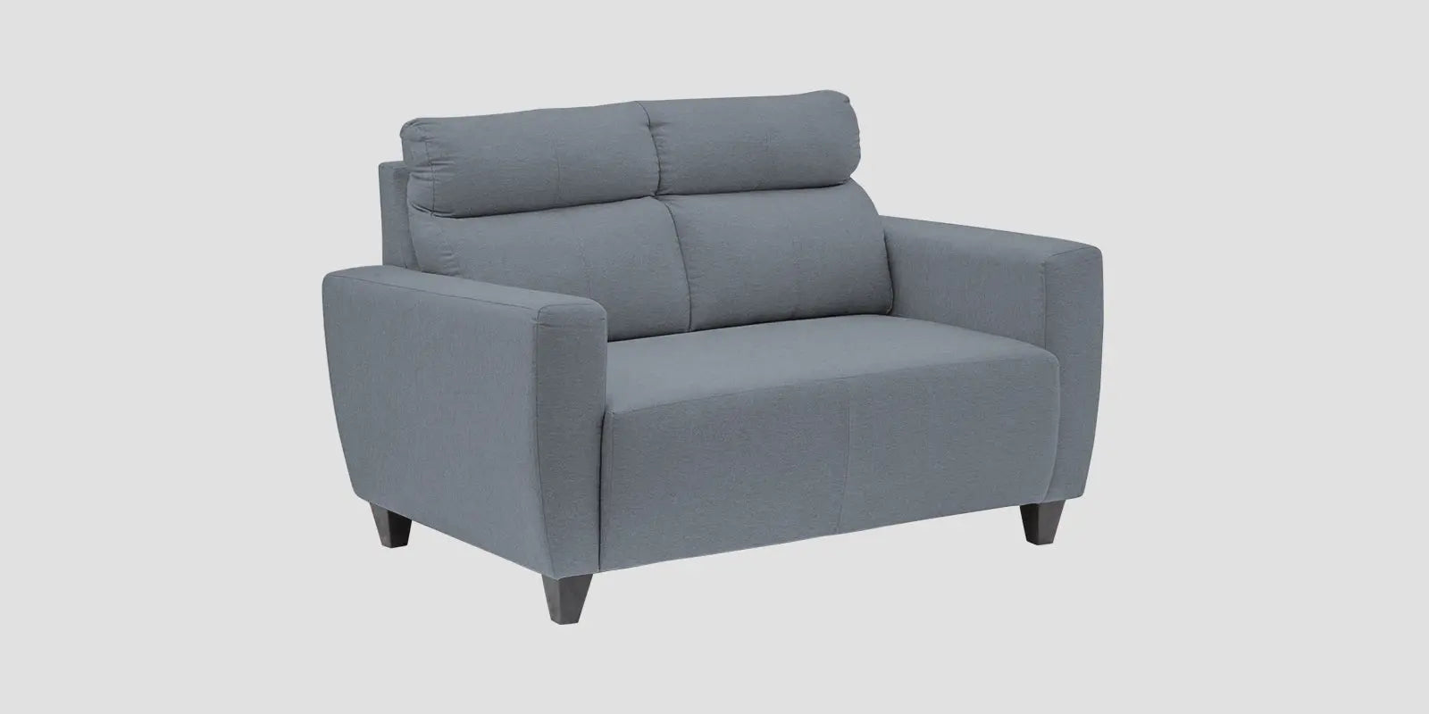 Burban Fabric 2 Seater Sofa In Winter Grey Colour Febonic Living