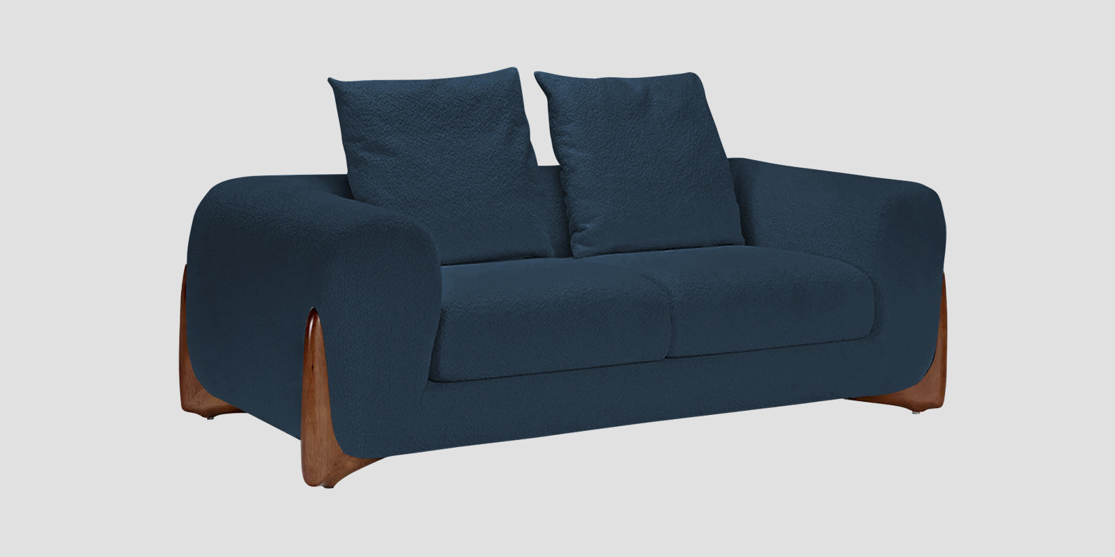 Boko Boucle 2 Seater Sofa In Classic Blue Colour - Febonic Living