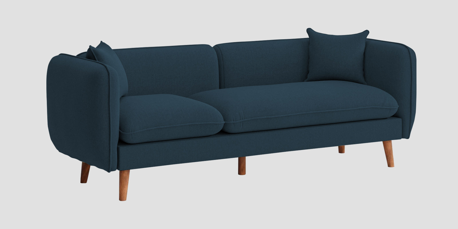Reva Fabric 3 Seater Sofa In Cool Blue Colour - Febonic Living
