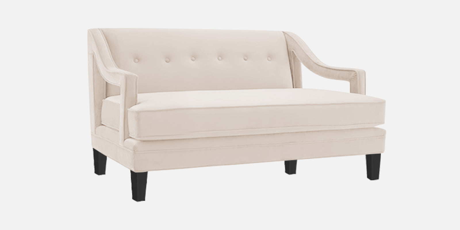 Daffy Velvet 2 Seater Sofa In Camel Beige Colour - Febonic Living