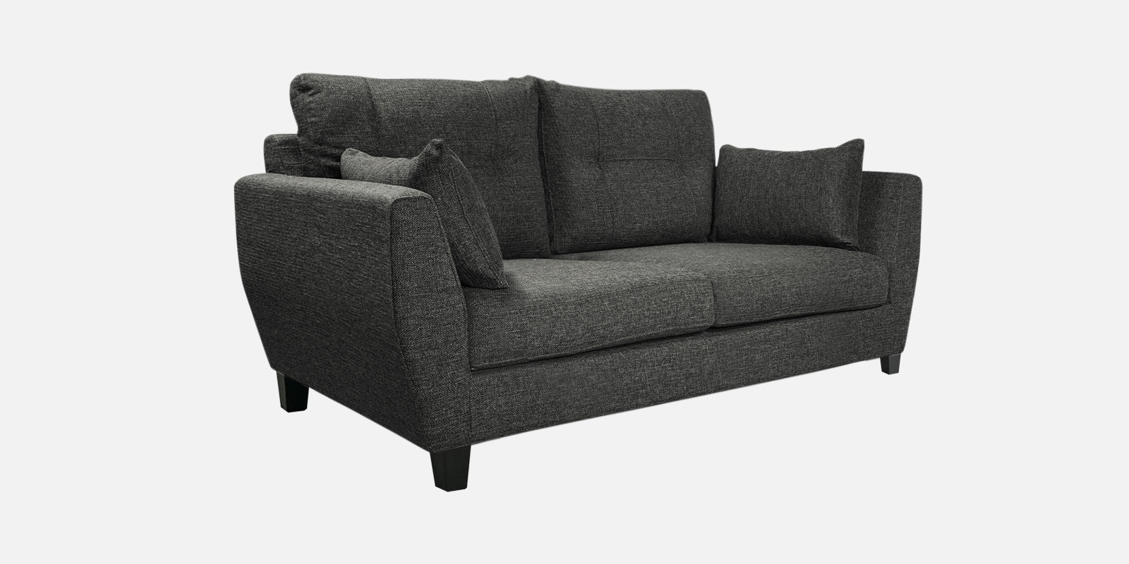 Mario Fabric 2 Seater Sofa In Charcoal Grey Colour - Febonic Living