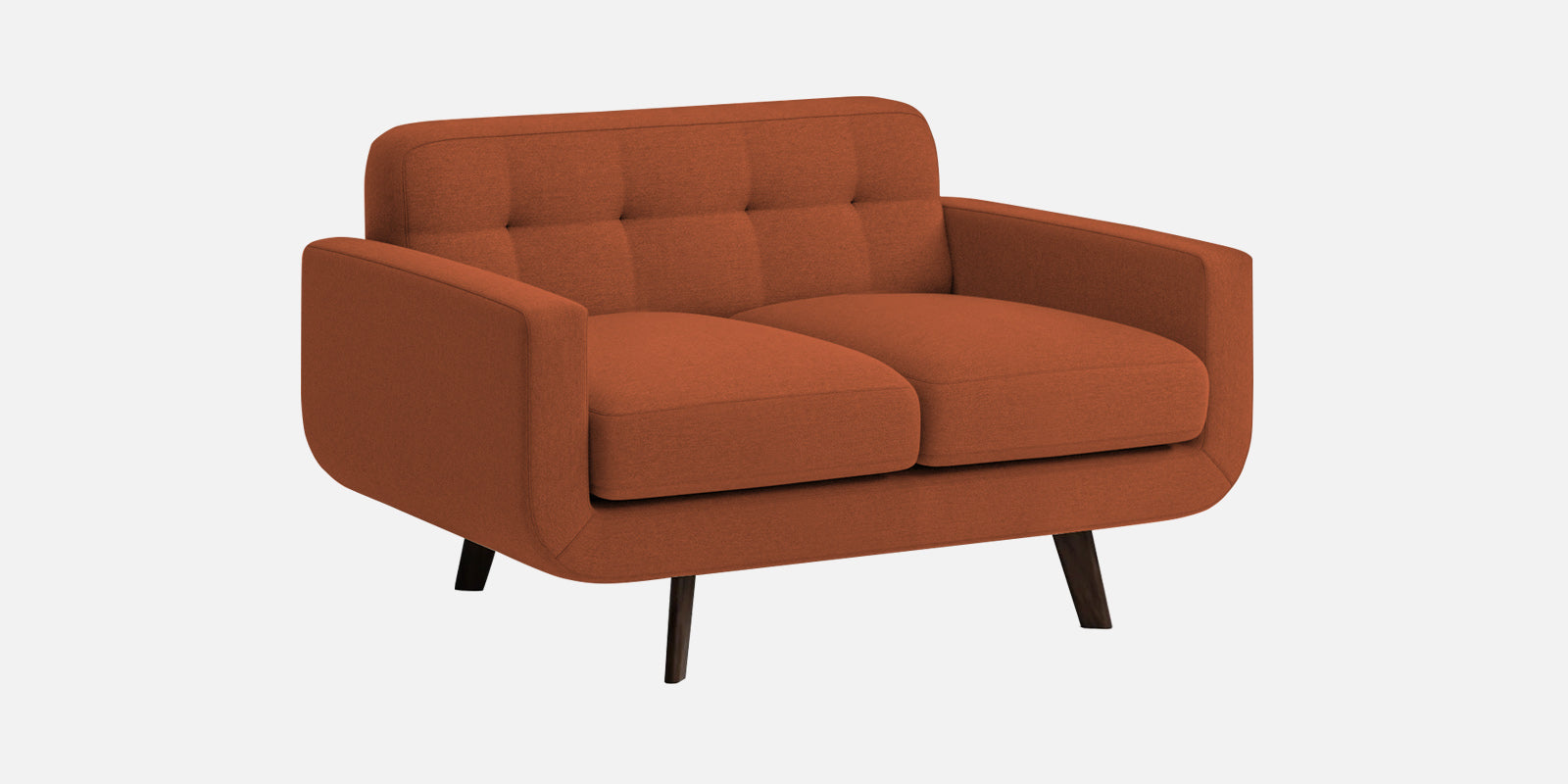 Marsela Fabric 2 Seater Sofa In Royal Orange Colour - Febonic Living