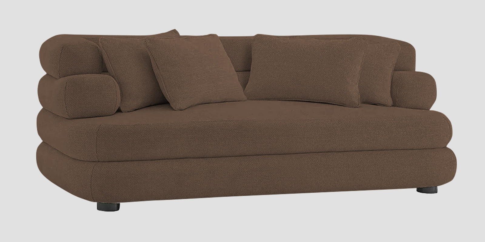 Wener Fabric 2 Seater Sofa In Rosy Brown Colour - Febonic Living