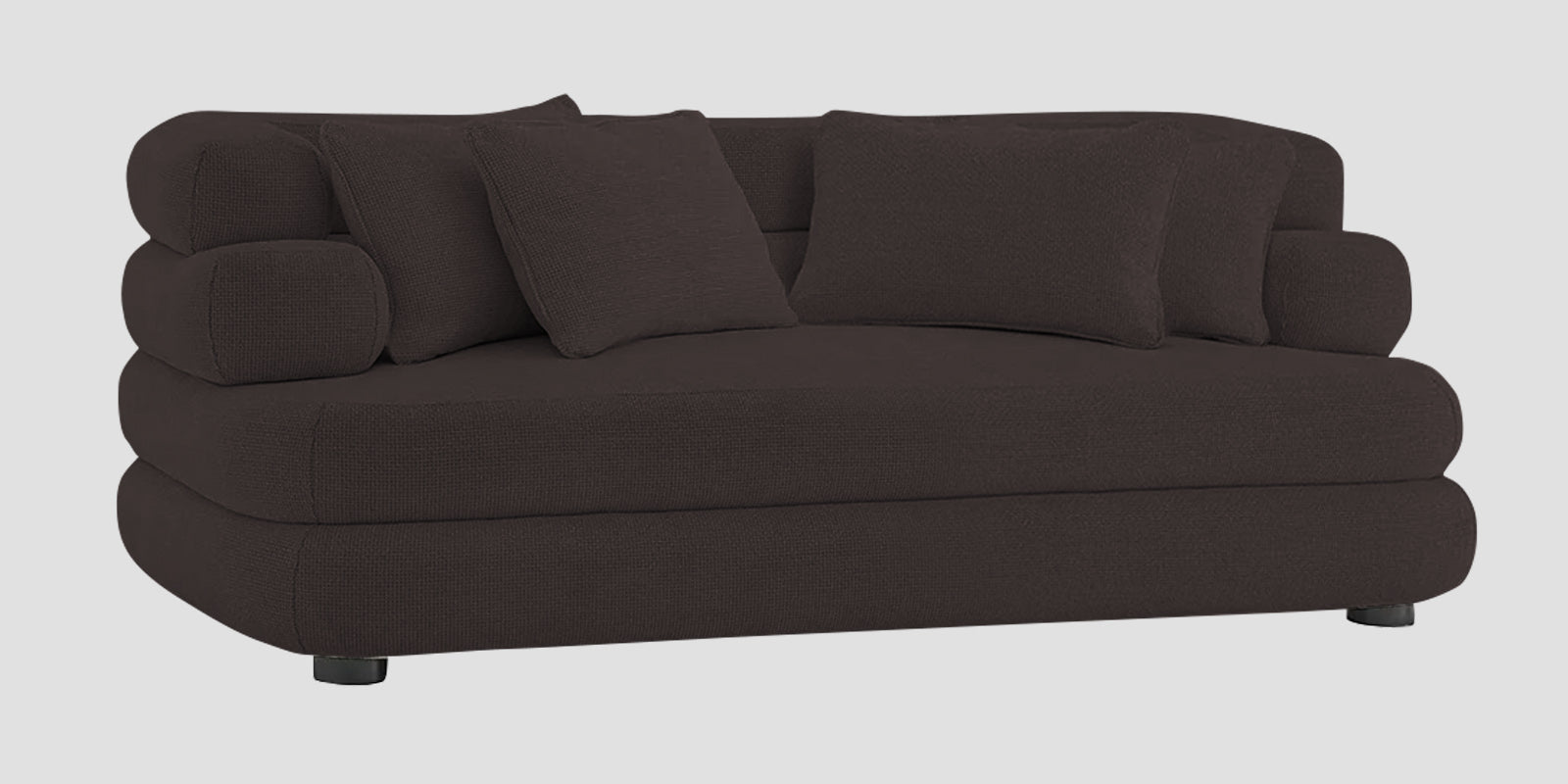 Wener Fabric 2 Seater Sofa In Pebble Brown Colour - Febonic Living