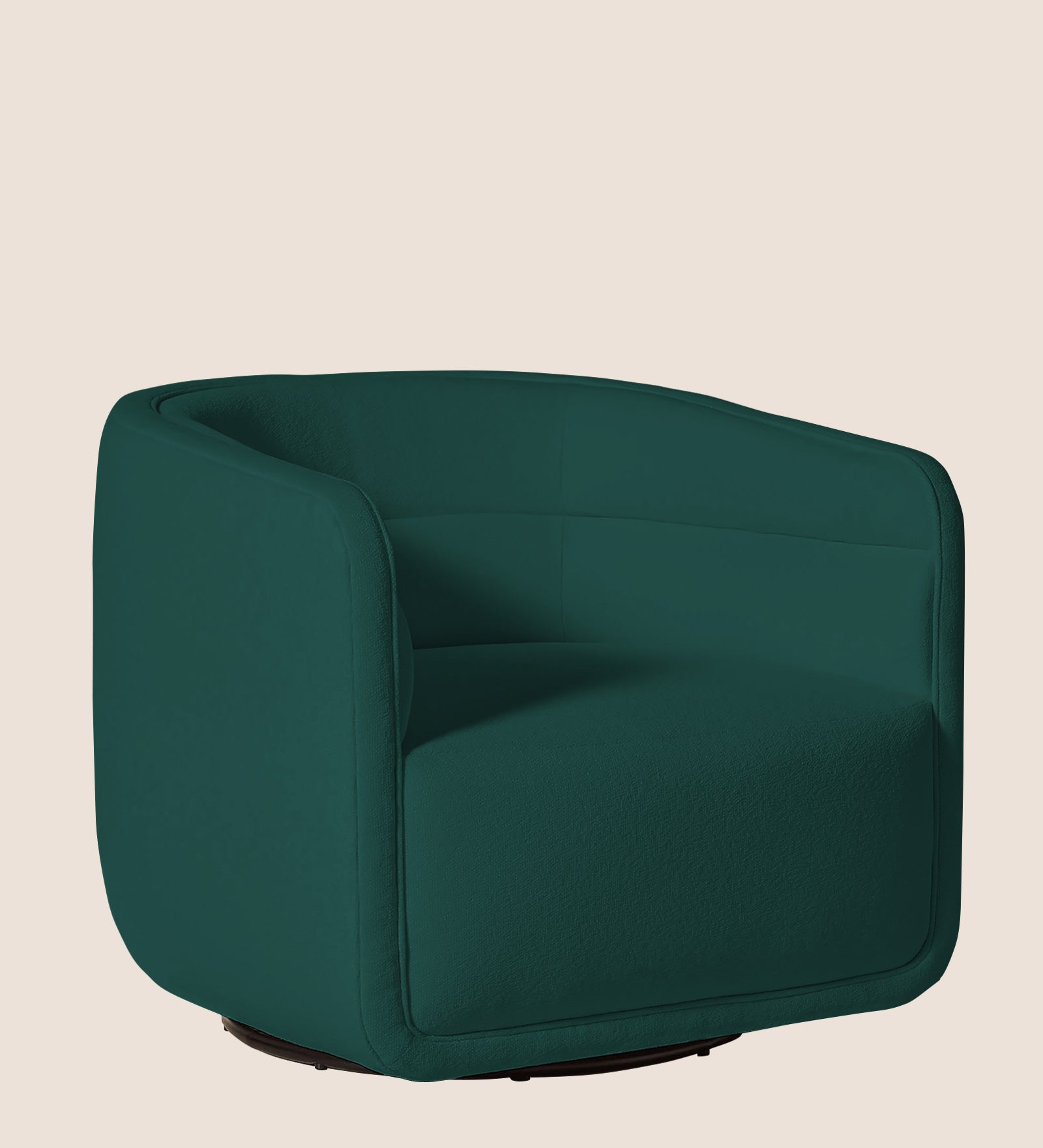 Ria Fabric Swivel Chair in Sage Green Colour