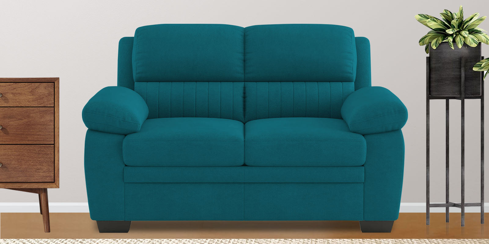 Miranda Velvet 2 Seater Sofa In pine green Colour - Febonic Living