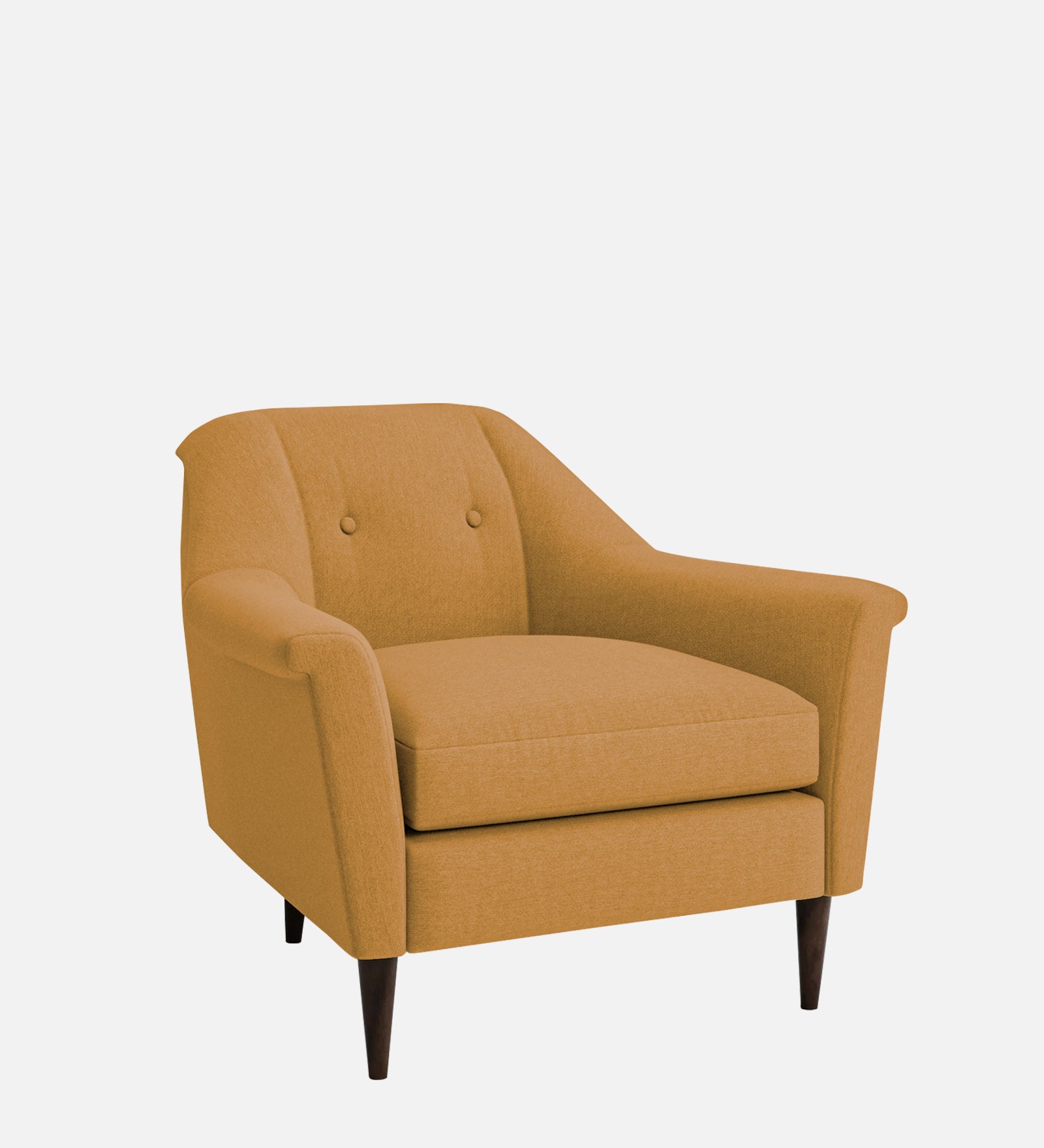 Homer Fabric 1 Seater Sofa In Corn Yellow Colour - Febonic Living
