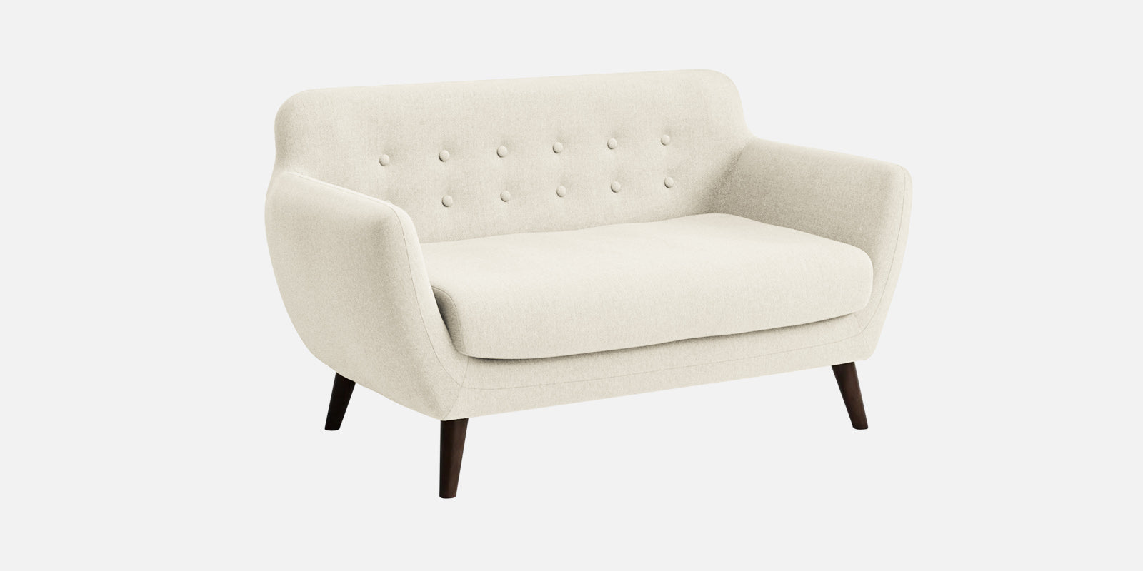 Goofy Fabric 2 Seater Sofa In Ivory Cream Colour - Febonic Living