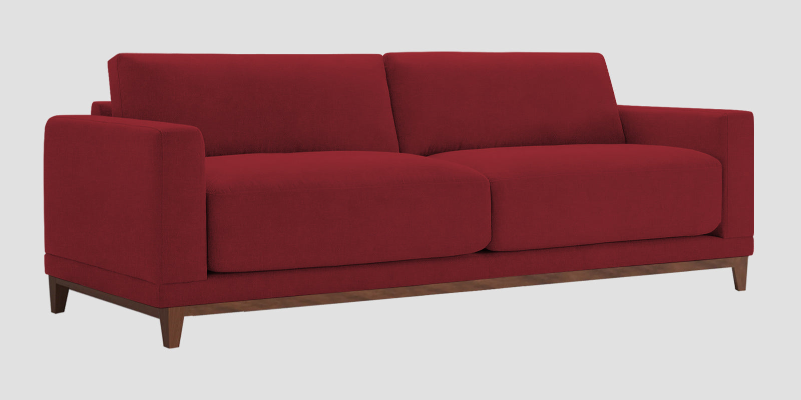 Esha Fabric 3 Seater Sofa In Chilli Red Colour - Febonic Living